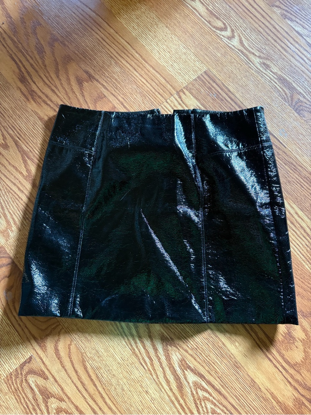 Black Shiny Mini Skirt